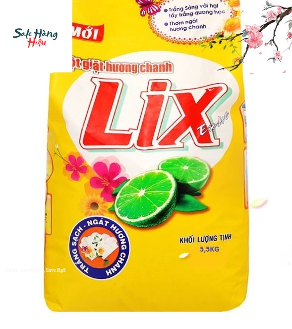 Bột giặt LIX 5.5kg Hương Chanh