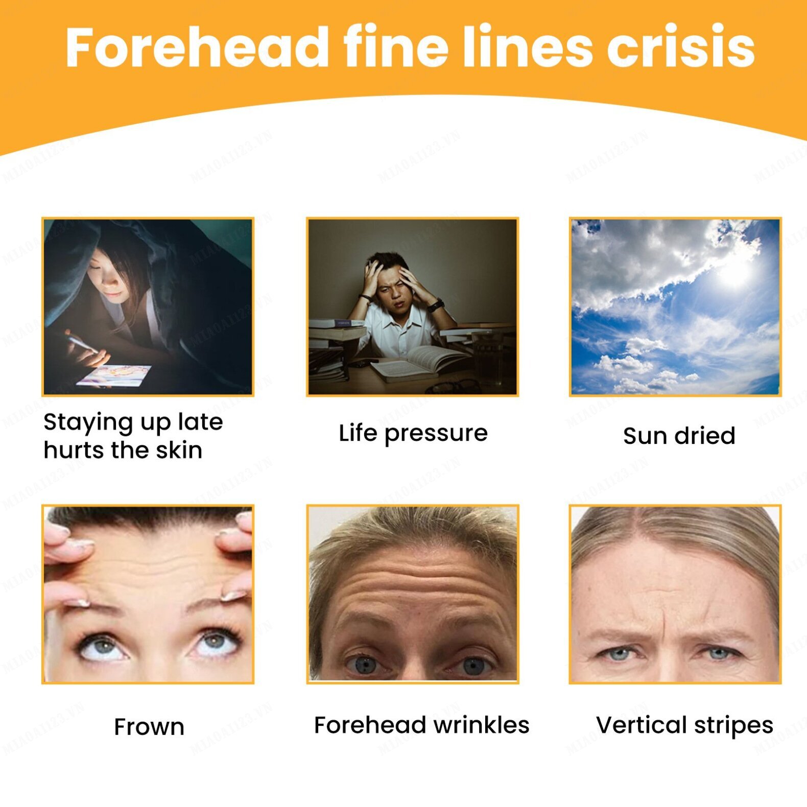 Forehead Wrinkle Lightening Patch Lifting Firming Forehead Patch
