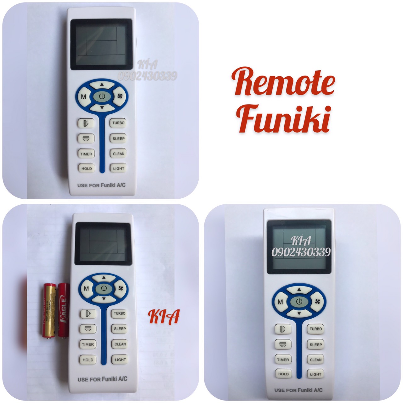 Remote dùng cho máy lạnh funiki mới - điều khiển dùng cho máy lạnh funiki mới