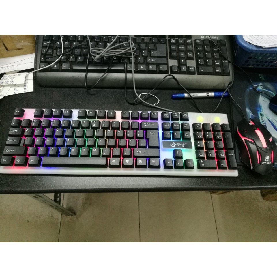 Bộ bàn phím và chuột LIMEIDE T11/G21B Game Led 7 màu-JL