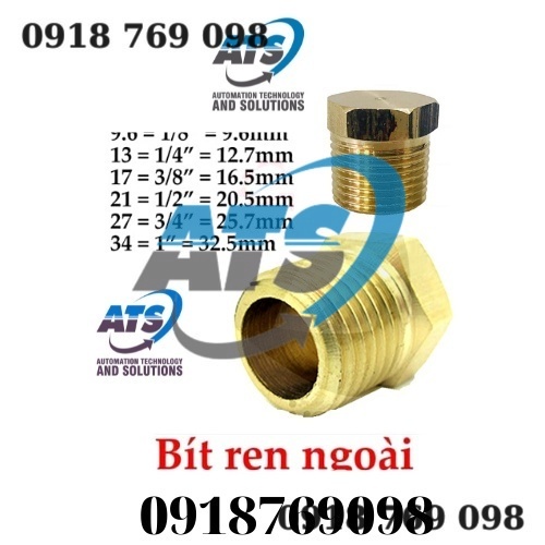 Cà rá thau ren 9.6mm, 13mm