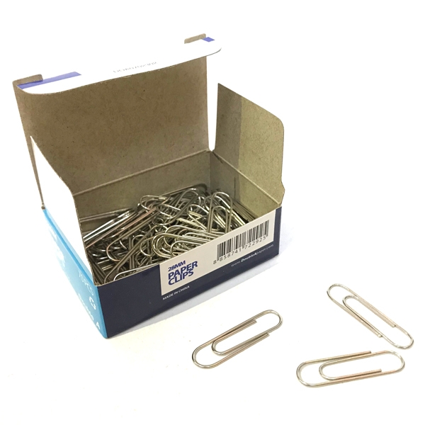 Kẹp Giấy Đầu Tròn Double A 28mm, Niken Bóng Chống Gỉ, Bền, Kẹp Chắc Chắn
