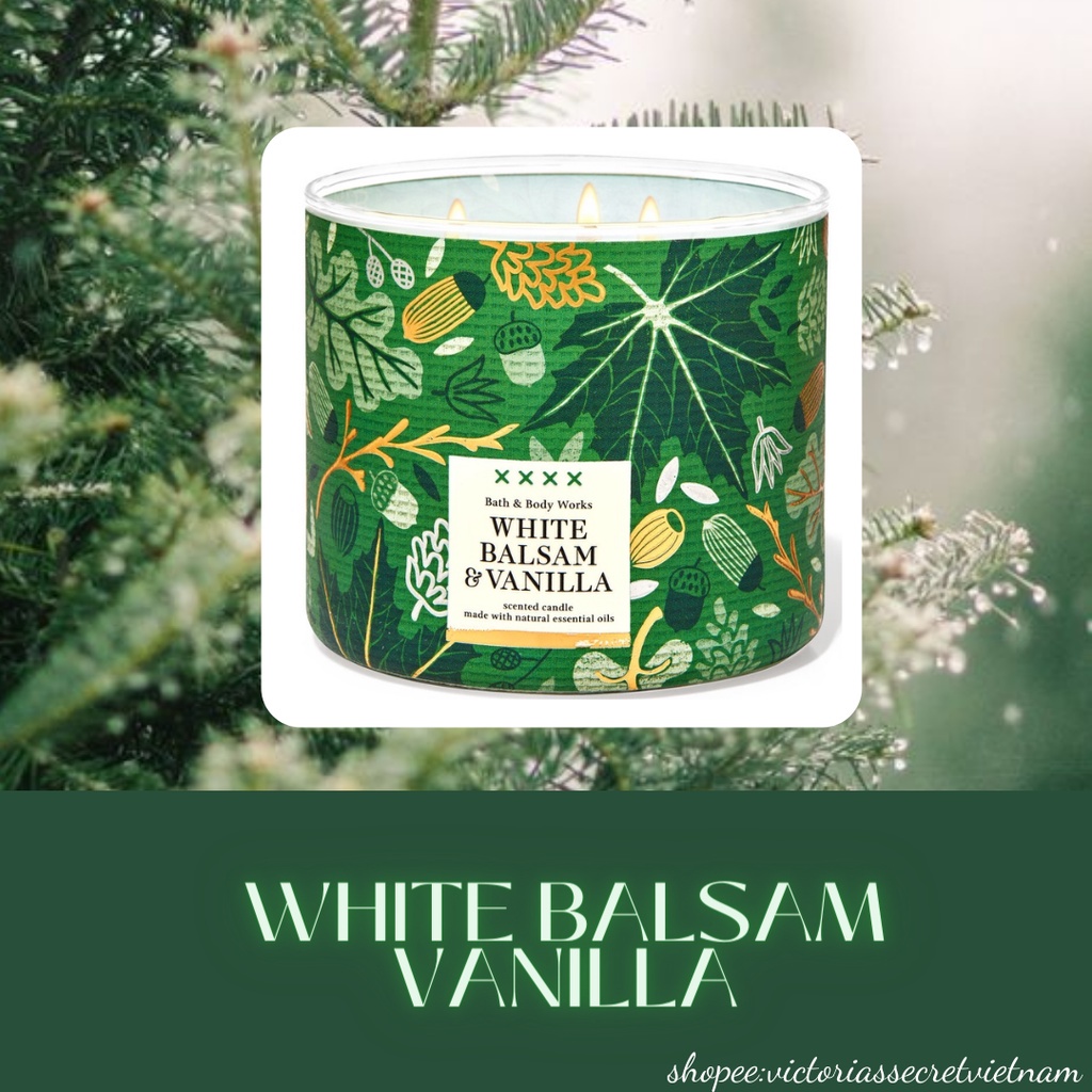 [Đủ Mùi] Nến Thơm Bath & Body Works 3 Bấc Scented Candle (411g)