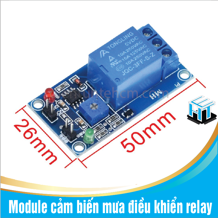 1 Cái Module cảm biến mưa điều khiển relay