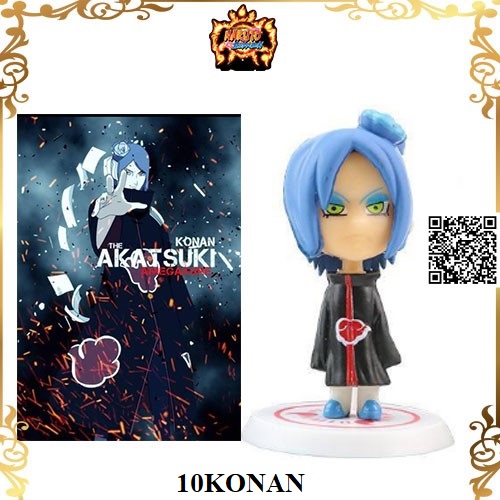 [HCM]1084 Mô hình Akatsuki Naruto Chibi nhân vật 10-KONAN