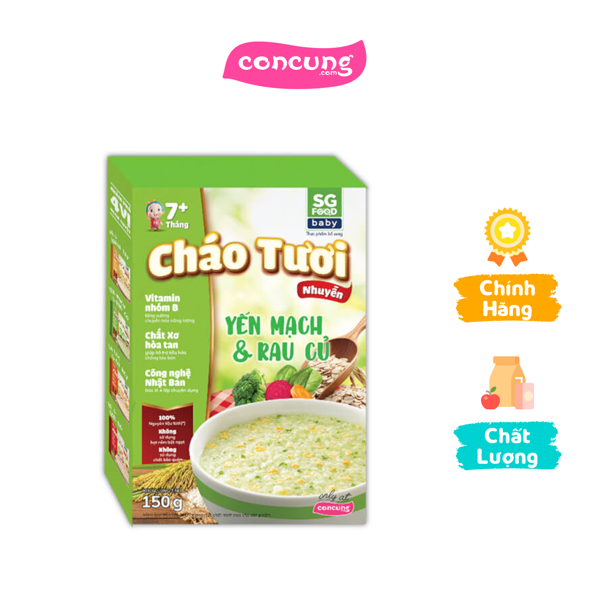 Cháo tươi nhuyễn Yến mạch & Rau củ