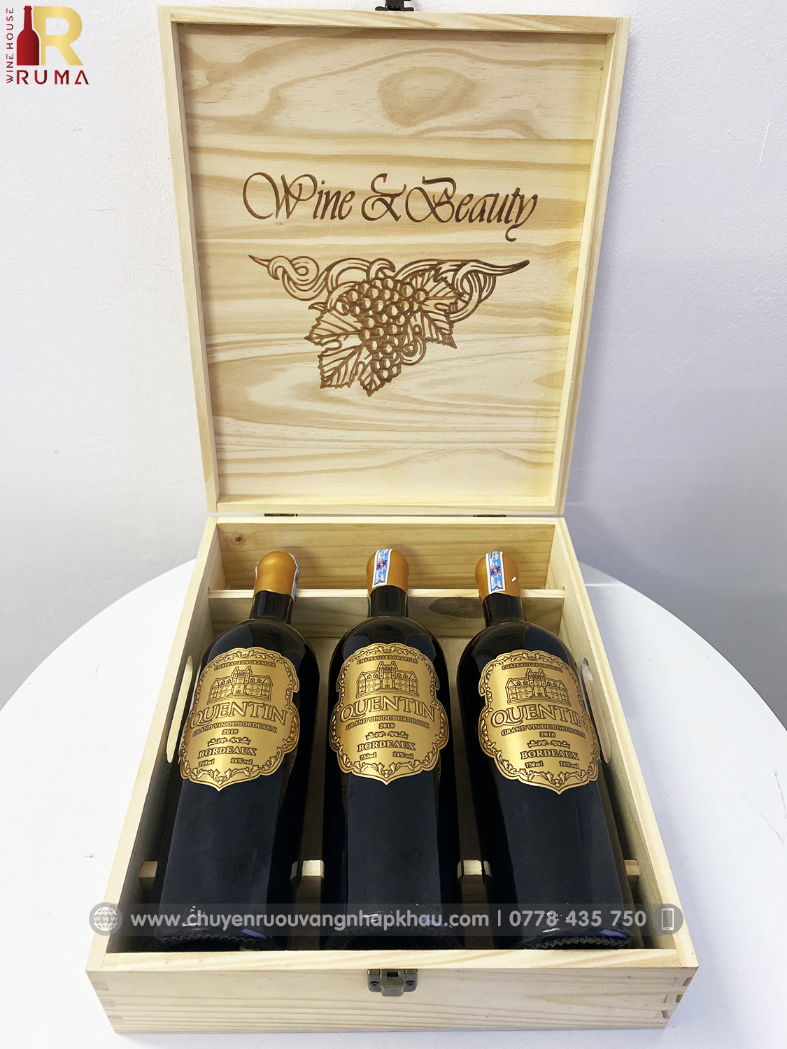 Vang Pháp Quentin nhập khẩu chính hãng