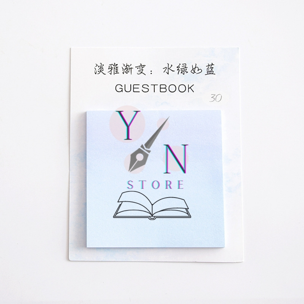 Giấy Note, giấy ghi chú Guestbook Đa Sắc 30 Tờ