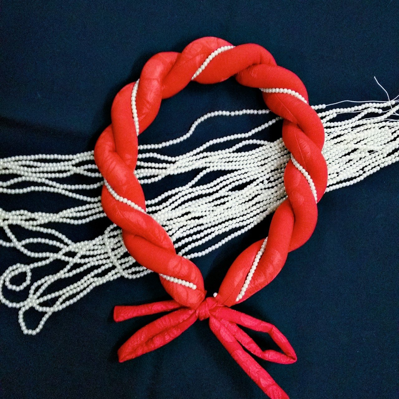 Mấn đội áo dài handmade