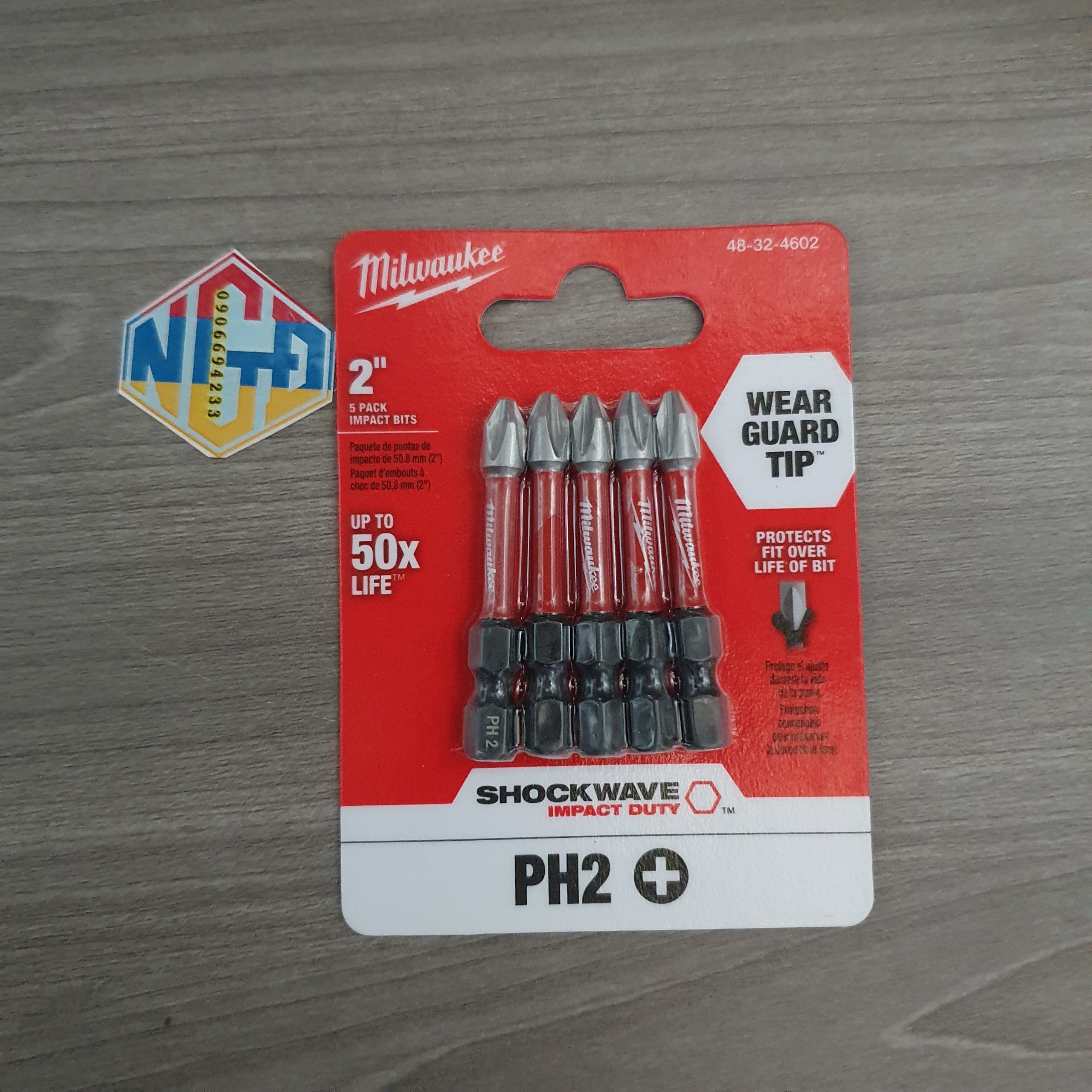 Mũi bắn vít milwaukee ph2 . 5.5cm