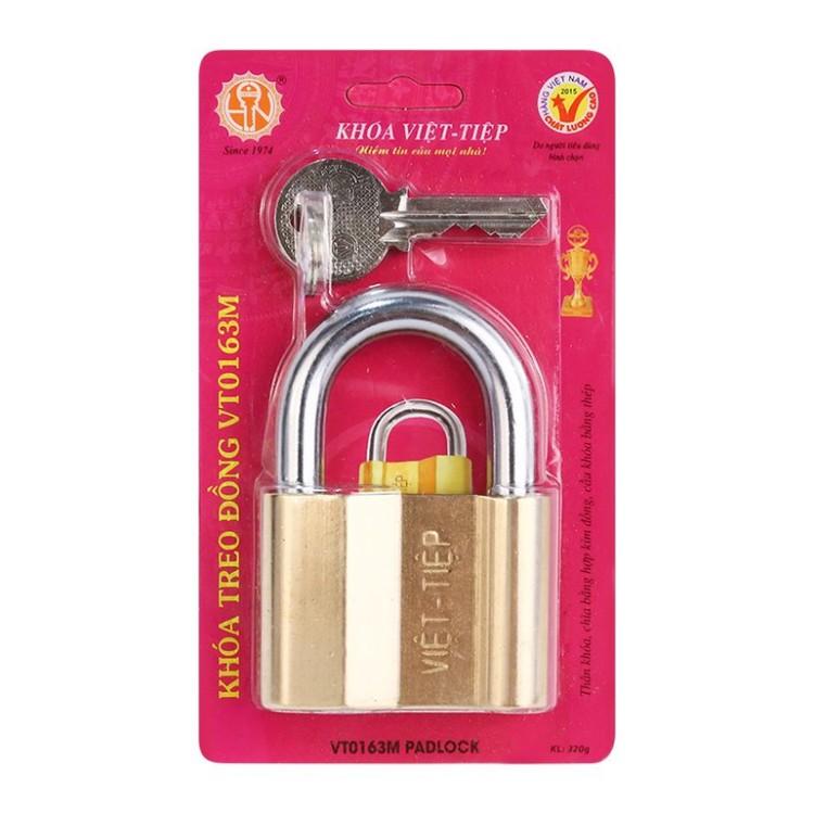Ổ khóa đồng 58mm cao cấp siêu bền việt tiệp vt0163m - điện việt