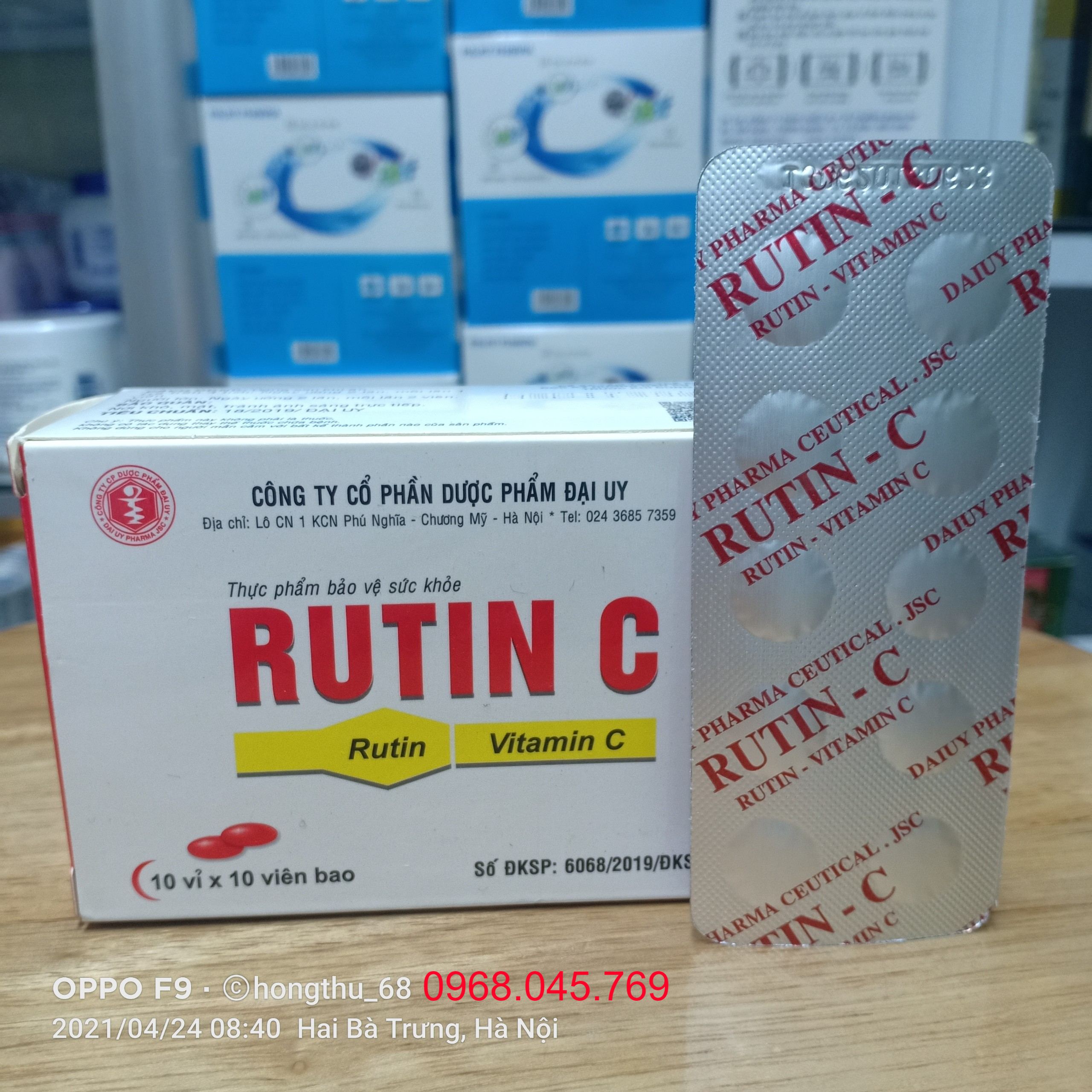 Rutin C hộp 100 viên