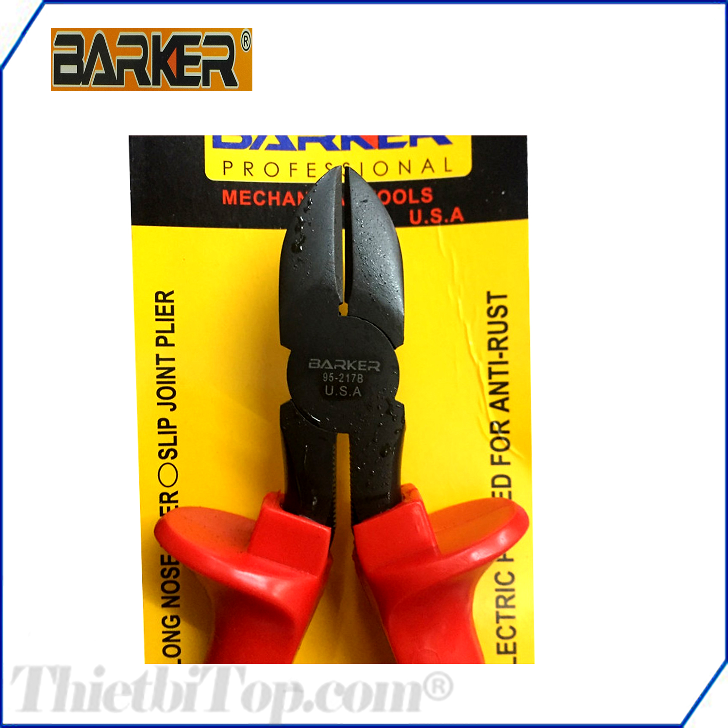 Kìm (kềm) cắt 6 đen đỏ BARKER 38-129