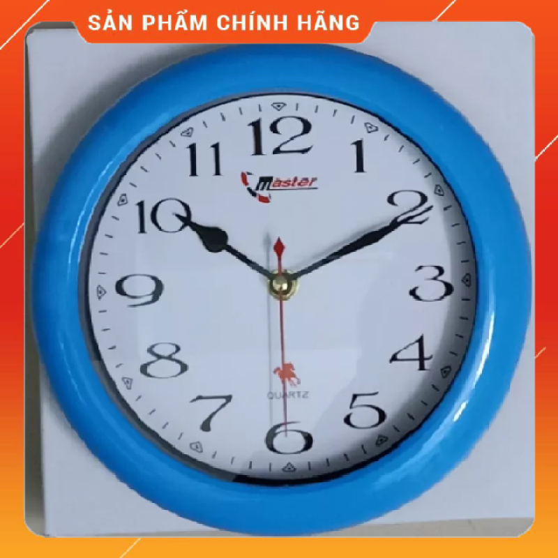 Đồng Hồ Treo Tường kim giật Master Cho Phòng Ngủ Nhỏ Gọn Dễ Thương kích thước 21cm