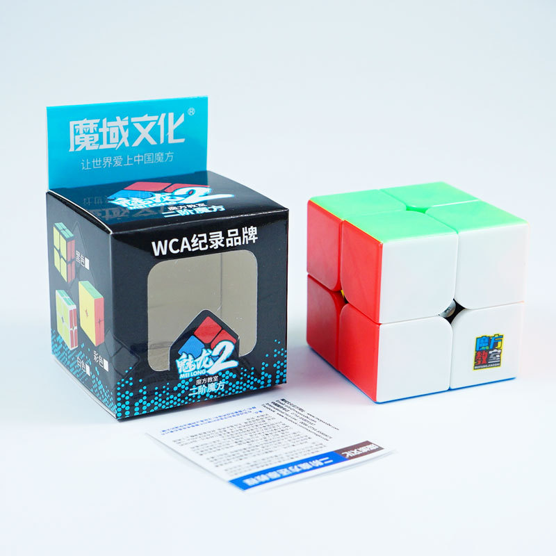 Rubik 2x2 stickerless moyu meilong mfjs rubik 2 tầng
