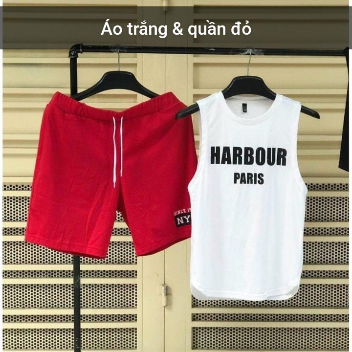 [HCM]SÉT ĐỒ THỂ THAO NAM MẪU HARBOUR MẪU MỚI TẬP GYM BÓNG RỔ CẦU LÔNG VV...