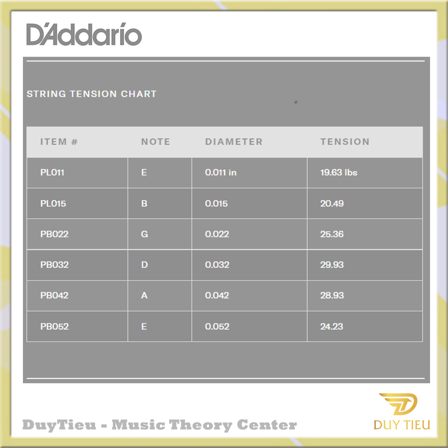 D'addario EJ26 - Custom Light Acoustic Guitar Strings - DuytieuGuitar DT020