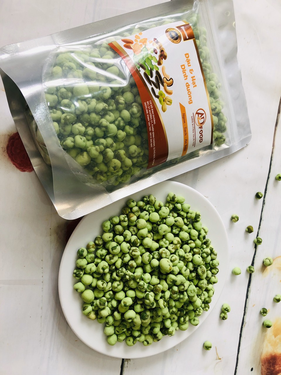 1KG đậu Hà Lan Wasabi thơm ngon
