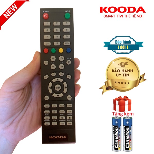Bảng giá Điều khiển tivi Kooda Chính hãng [ BH đổi mới, tặng kèm pin] remote tivi Kooda các dòng LCD LED