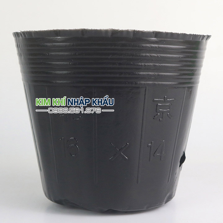 1kg chậu ươm cây nhựa dẻo kích thước 16x14