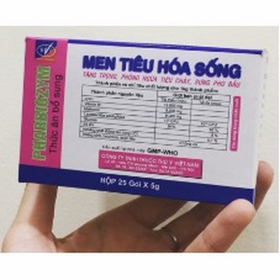 Combo 10 gói Men tiêu hóa sống Pharbiozym cho chó mèo thú cưng 5g