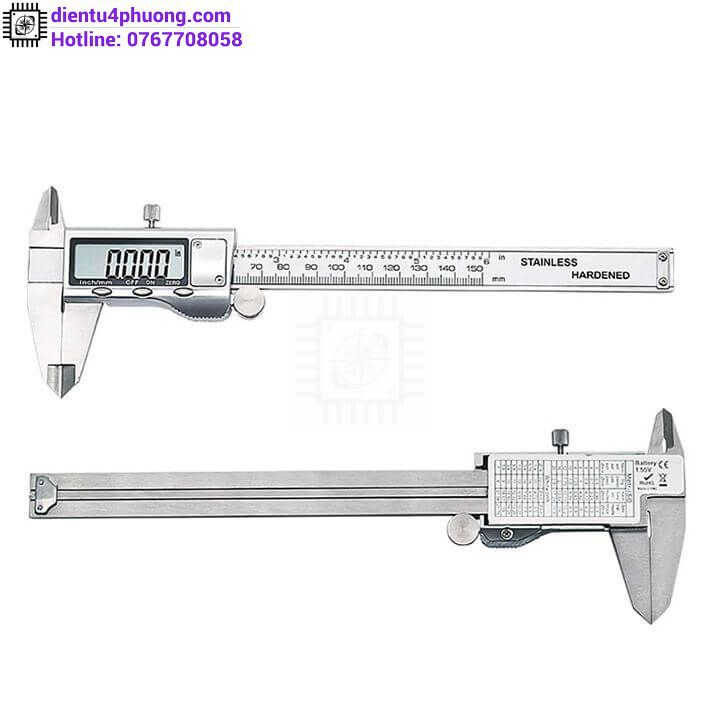 [HCM]Thước Kẹp Điện Tử 15cm Stainless Hardened