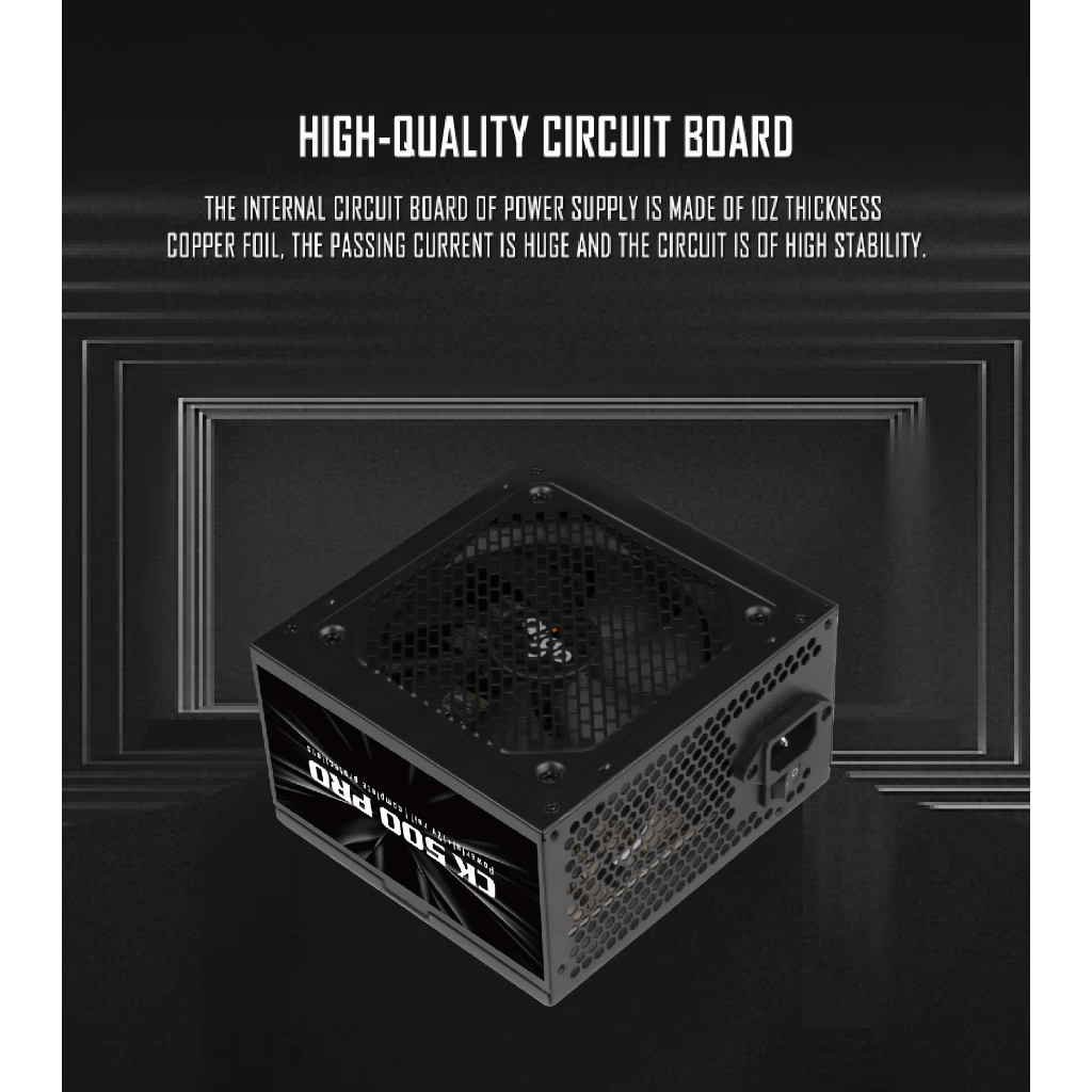 Nguồn Máy Tính AIGO CK500 PRO 500W CST (Mới, BH 36T)
