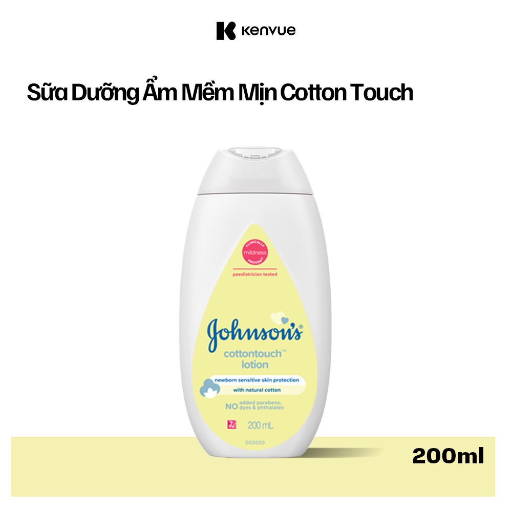 Sữa dưỡng ẩm mềm mịn Johnson's Cottontouch 200ml