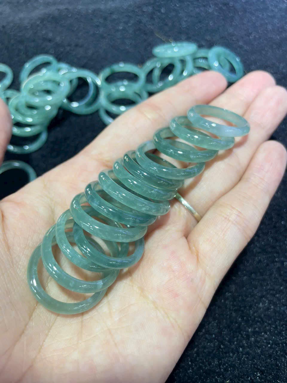Nhẫn lam ngọc tự nhiên size từ 17mm-20mm