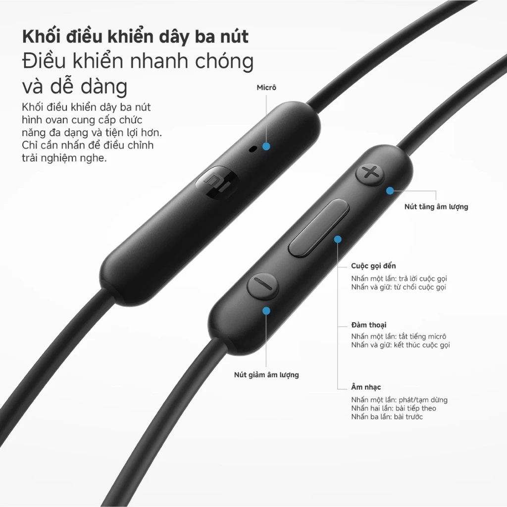 Tai nghe Xiaomi Type-C Earphones - Hàng chính hãng