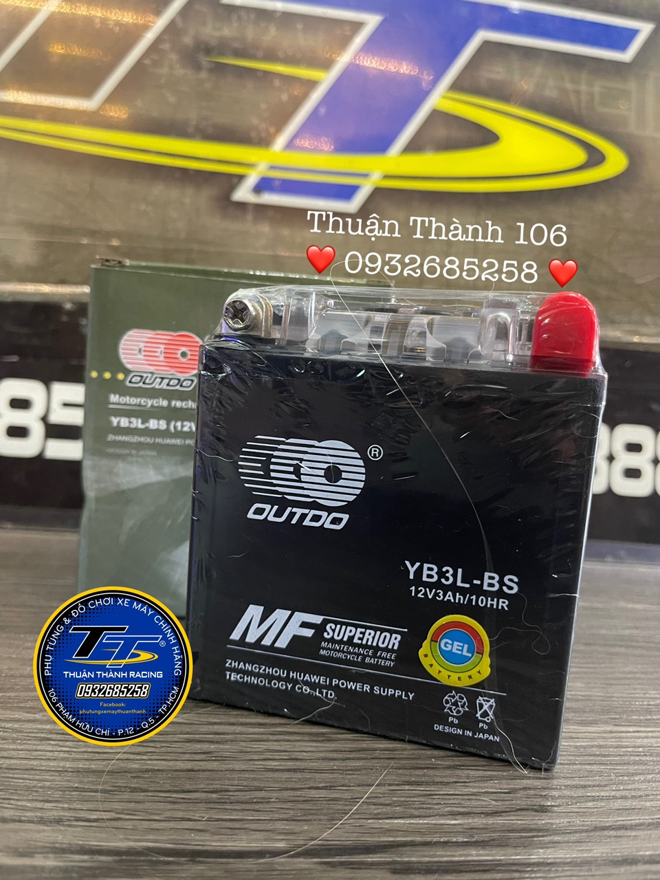 Bình điện sport / Yaz 12V3AH Bình khô