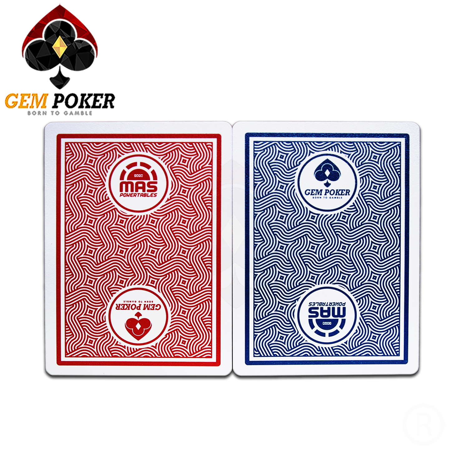 BÀI GEM POKER MOSAIC CAYENNE 100% PLASTIC