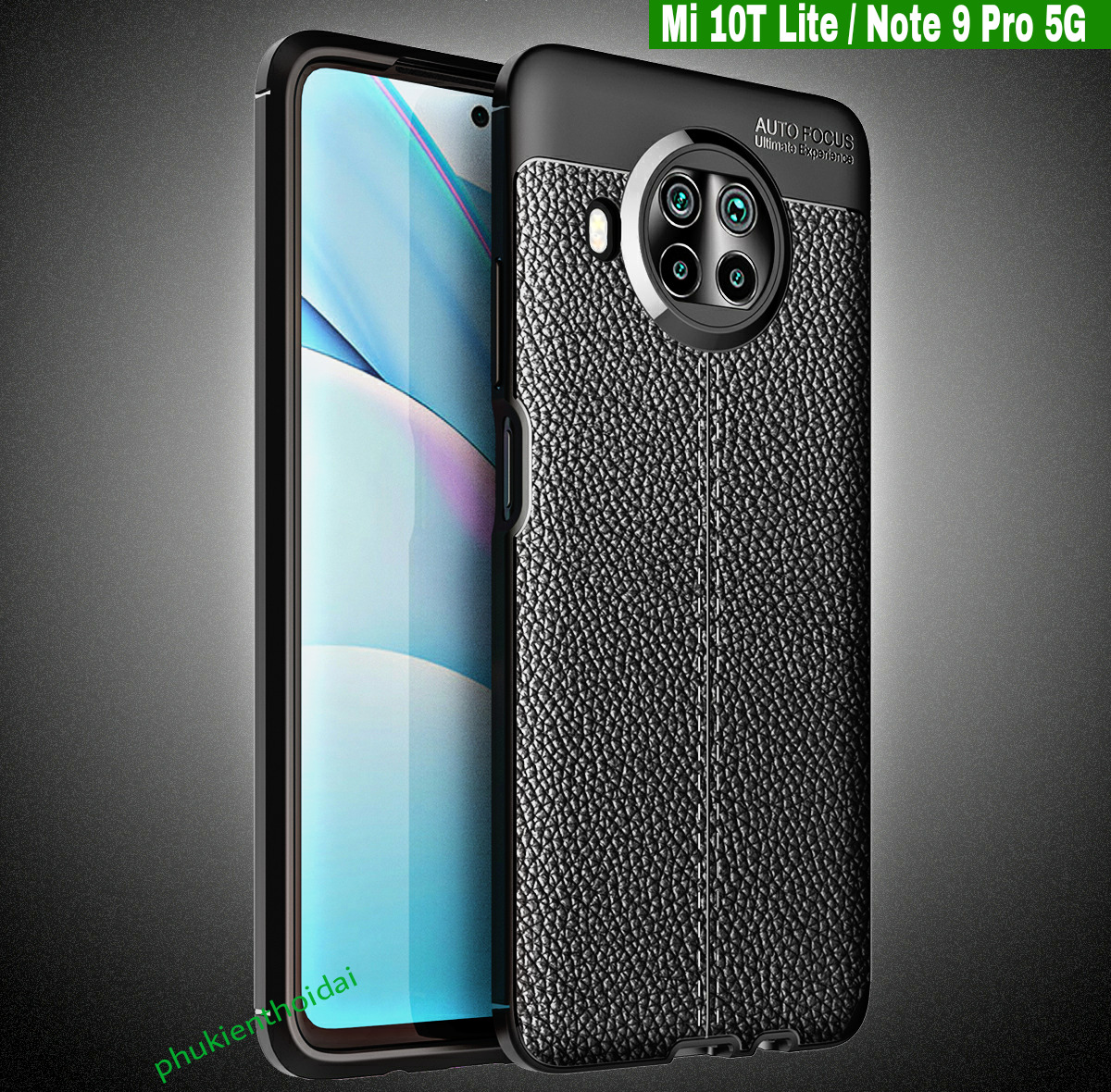 Ốp lưng xiaomi redmi note 9 pro 5g / mi 10t lite chống sốc vân da auto focus cao cấp