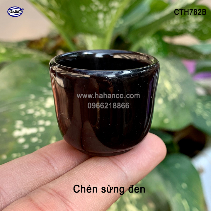 Chén sừng dùng để uống trà - thanh lọc giải độc và nhiệt - (CTH782)