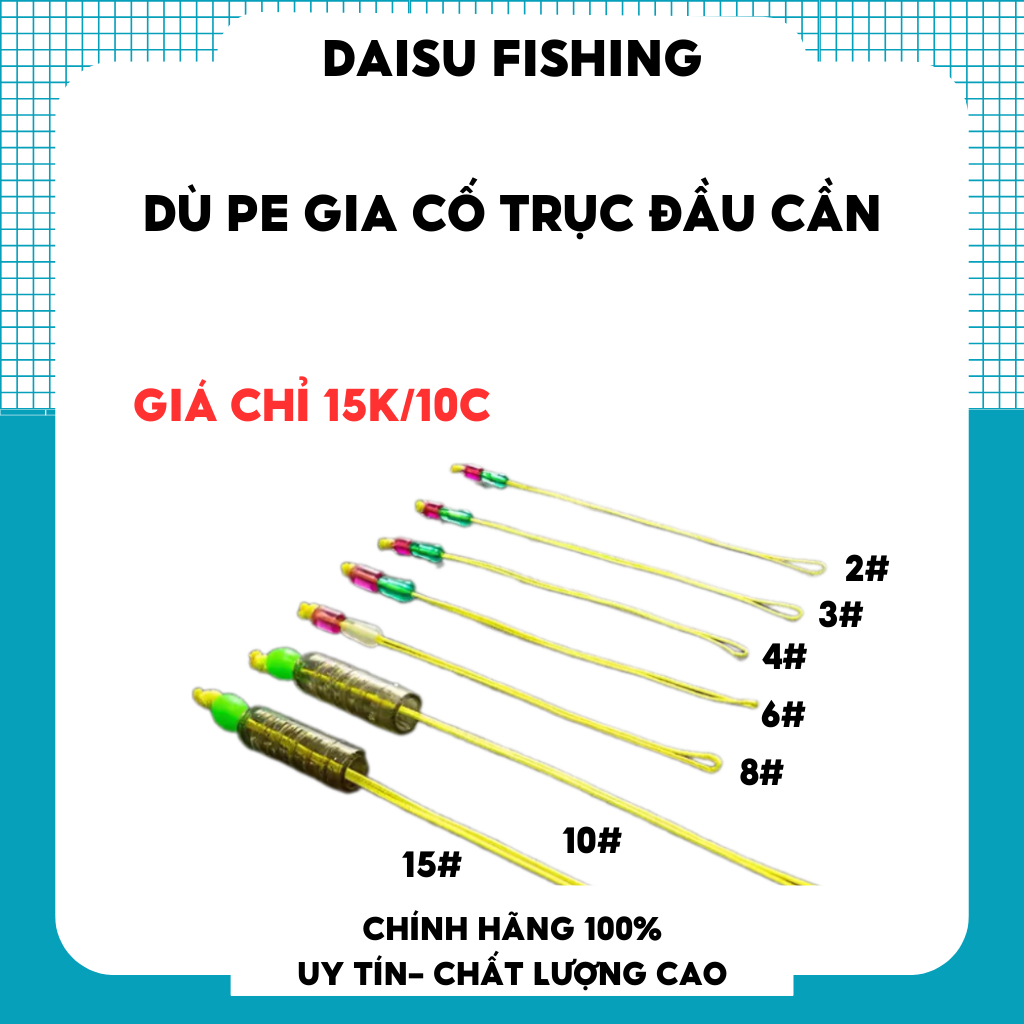 Dù đầu cần buộc sẵn - DAISU FISHING