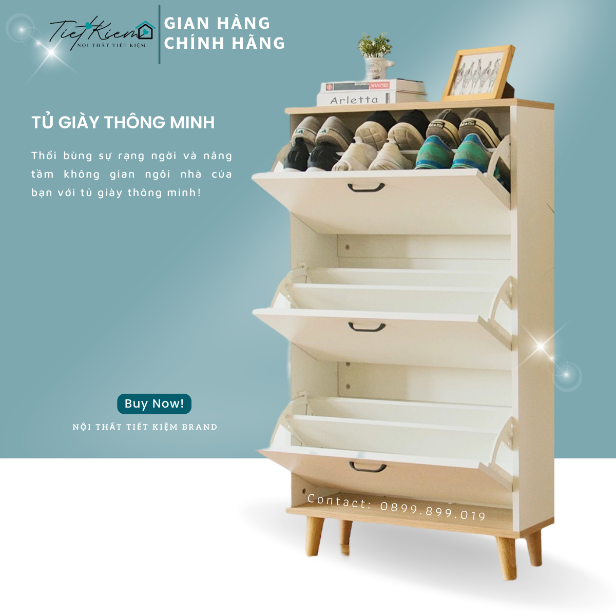Tủ để giày thông minh siêu mỏng KG2199