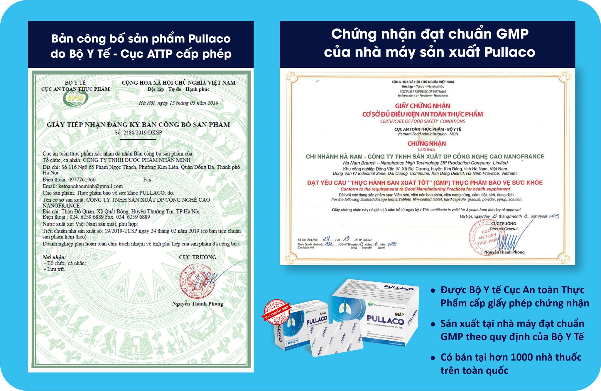PULLACO - Hỗ Trợ Bổ Phế Giảm Ho Long Đờm (Hộp 20 viên)