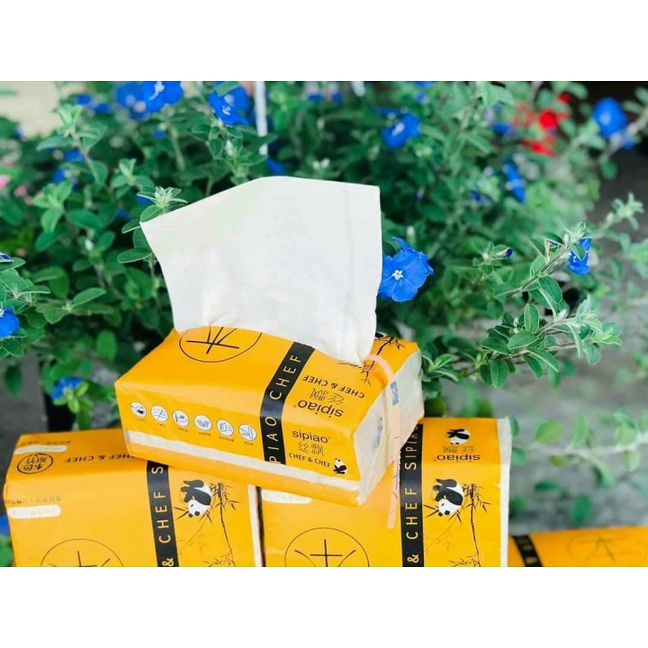 GIẤY ĂN GẤU TRÚC 30 GÓI MỖI GÓI 300 TỜ SIÊU DAI