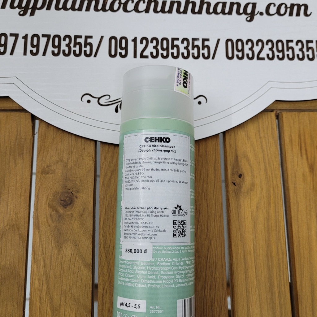 DẦU GỘI CHỐNG RỤNG CEHKO 250ML