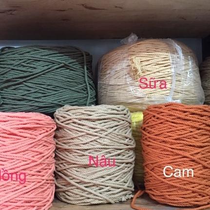 Cuộn dây thừng 3 ly sợi cotton (cuôn 50 mét)