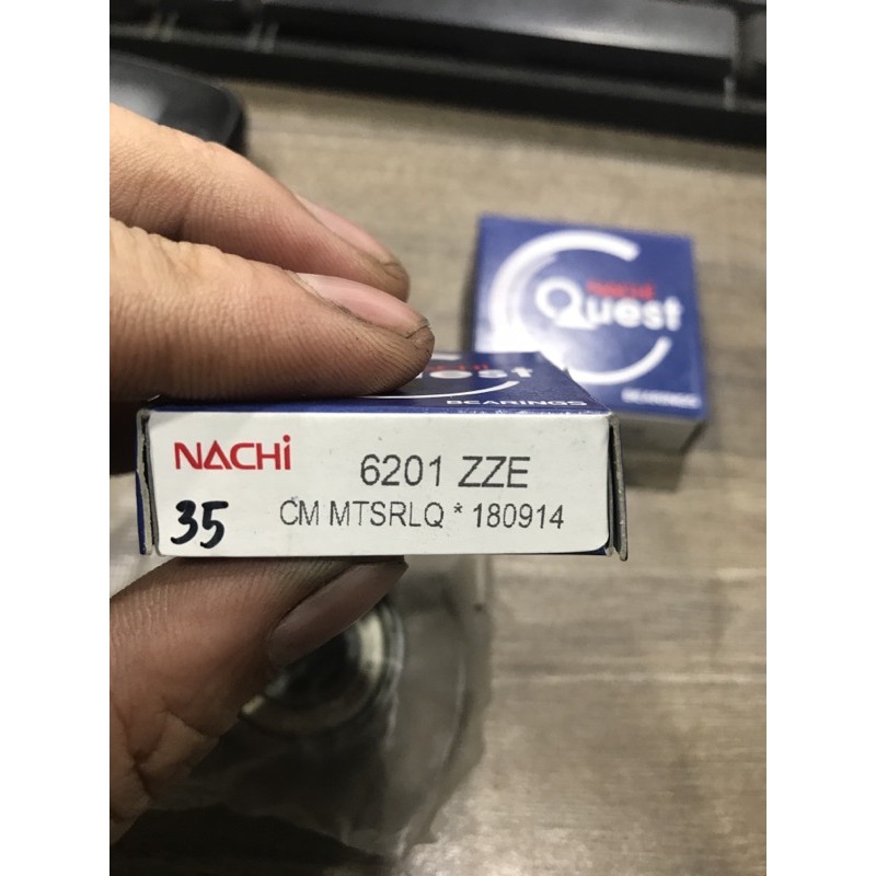 Bạc đạn nachi 6201 ZZE(chính hãng)