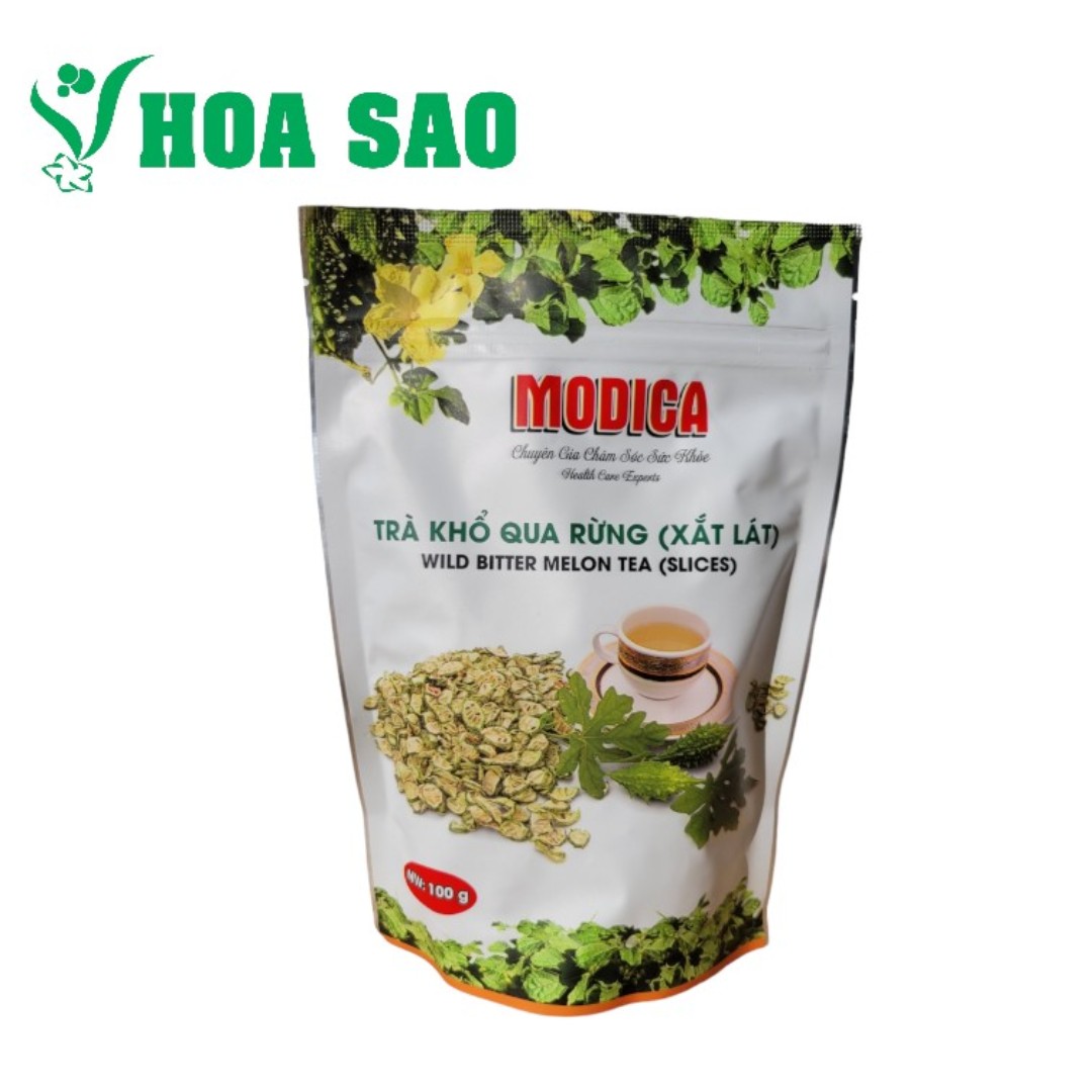 Trà khổ qua rừng xắt lát modica 100g