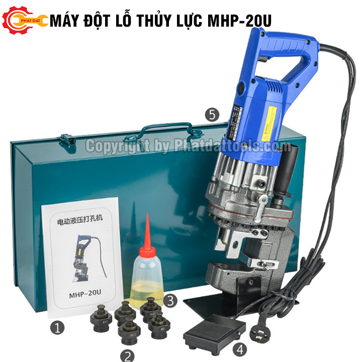 Máy Đột Lỗ Thủy Lực Chạy Điện Cầm Tay MHP20