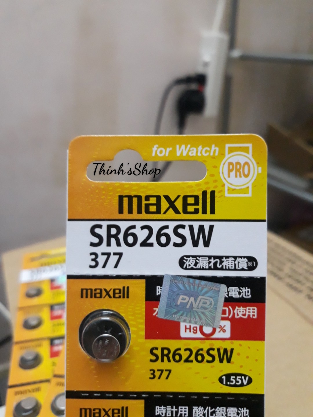 Pin đồng hồ Maxell SR626SW SR626 626 377 Hàng chính hãng Made in Japan