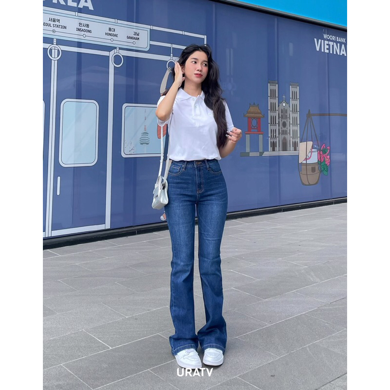 Quần jeans ống loe dáng dài V2 URATV