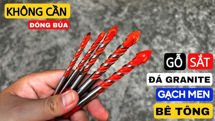 Mũi Khoan Bê Tông Ø6–25mm SoYi Chuôi Gài Đa – Dùng Cho Máy Khoan Búa