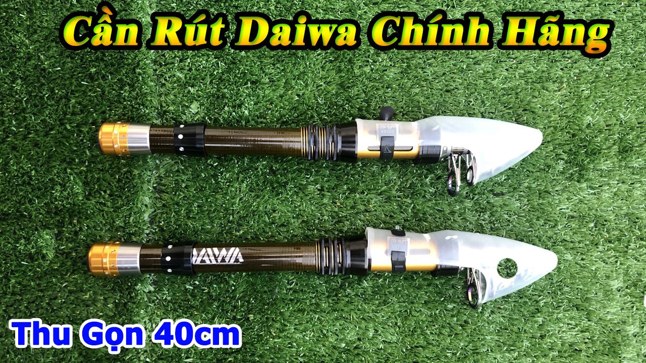 Cần Câu Máy Daiwa 1m8 - 3m0 rút gọn 40cm tải cá 6kg