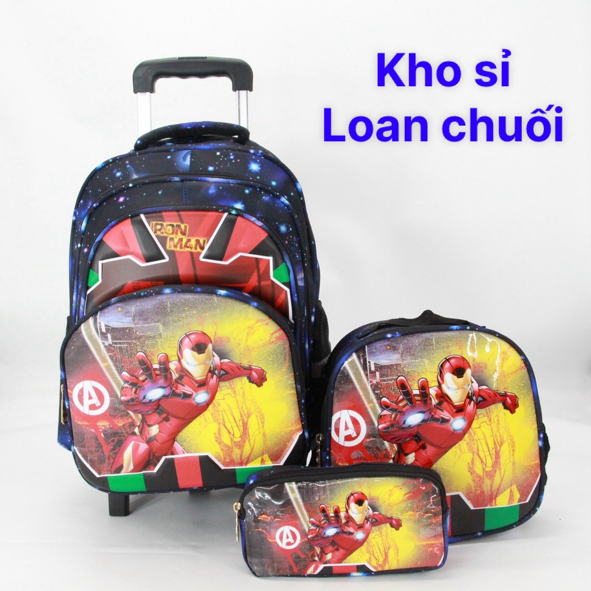Balo Kéo Học Sinh Cao Cấp Đa Năng - Tặng Kèm Ví