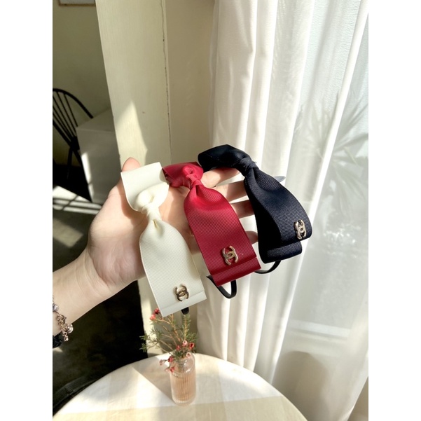 Băng đô cài tóc hình nơ đính charm mini, phụ kiện tóc BOT DORIS