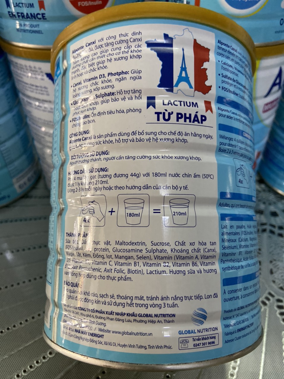 (Date mới) Sữa Alponte Canxi 800g